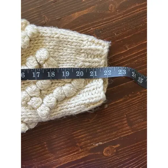 Chicwish NWOT Knit Your Love Bobble Cardigan Sweater M Cream Coquette Soft Girl - Picture 11 of 12